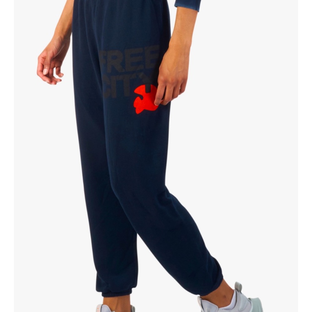 Freecity sweatpants - deepspace/orange M